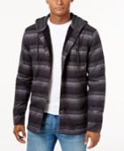 Billabong Men's Baja Stripe Hooded Shirt With Faux-sherpa Lining