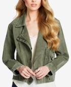 Jessica Simpson Cotton Moto Cargo Jacket