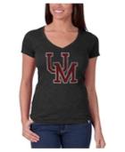 '47 Brand Women's Mississippi Rebels Wordmark V-scrum T-shirt