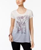 Style & Co Striped Ombre T-shirt, Only At Macy's