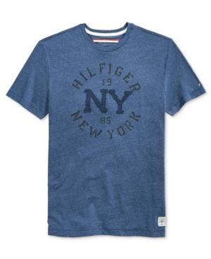Tommy Hilfiger Men's Denim Curve Graphic-print T-shirt