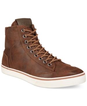 Guess Cognac High-top Sneakers Men's Shoes
