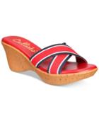 Callisto Segway Slide Platform Wedge Sandals Women's Shoes