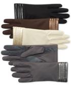 Isotoner Metallic Hem Stretch Spandex Gloves