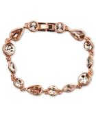 Givenchy Bracelet, Rose Gold-tone Silk Stone Flex Bracelet