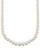 14k Gold Necklace, Cultured Freshwater Pearl