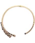 Givenchy Gold-tone Multi-crystal Hard Collar Necklace