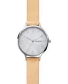 Skagen Women's Anita Blush Leather Strap Watch 36mm Skw2634