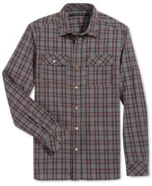 Sean John Men's Bias Plaid Shirt