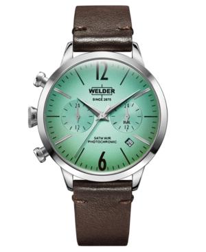 Welder Moody Women's Dark Brown Leather Strap Watch 38mm