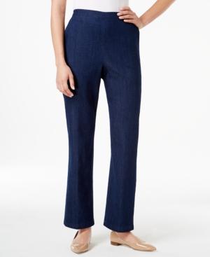 Alfred Dunner Petite Pull-on Straight-leg Pants