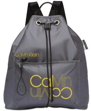 Calvin Klein Flora Drawstring Logo Backpack