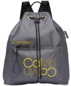 Calvin Klein Flora Drawstring Logo Backpack