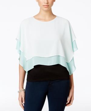 Bcx Juniors' Two-tone Layered Blouse