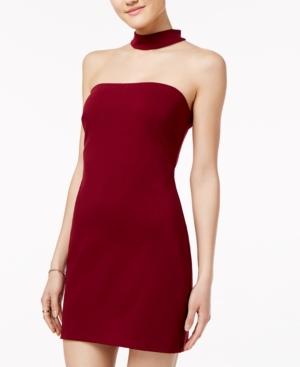 Speechless Juniors' Choker-neck Bodycon Dress