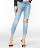 Dl1961 Florence Crop Mid Rise Instascuplt Skinny Ripped Jeans