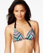 Hula Honey Tribal-print Push-up Bikini Top Women's Swimsuit