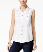 Style & Co Petite Utility Shirt, Created For Macy's