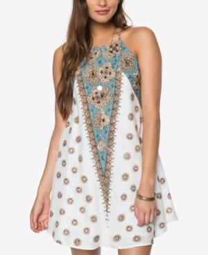 O'neill Juniors' Shawn Printed Strappy-back Shift Dress