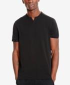 Kenneth Cole Reaction Men's Perforated Split-neck T-shirt