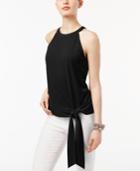 Inc International Concepts Tie-front Halter Top, Created For Macy's