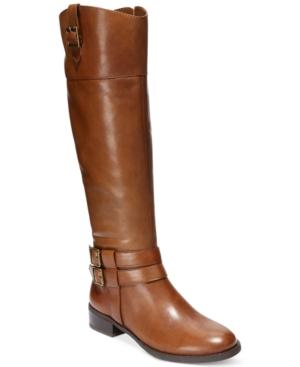 Inc International Concepts Fahnee Leather Riding Boots, Only At Macy's Women's Shoes