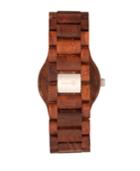 Earth Wood Bonsai Wood Bracelet Watch W/day/date Olive 45mm