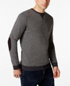 Tasso Elba Reverse Strip Crew Shirt, Only At Macy's