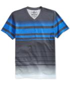American Rag Horizon Ombre Stripe V-neck T-shirt, Only At Macy's