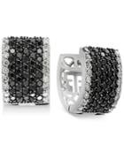 Effy Diamond Huggy Hoop Earrings (2 Ct. T.w.) In 14k White Gold