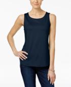 Charter Club Petite Solid Swing Shell, Created For Macy's
