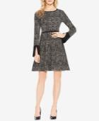 Vince Camuto Cotton Printed Jacquard Fit & Flare Dress