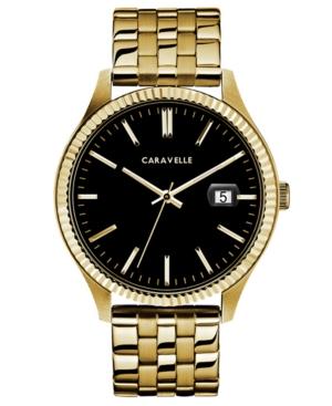 Caravelle New York By Bulova Men's Gold-tone Stainless Steel Bracelet Watch 41mm