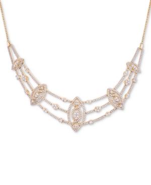 Wrapped In Love Diamond Pave Marquise Cluster 17 Statement Necklace (2 Ct. T.w.), Created For Macy's