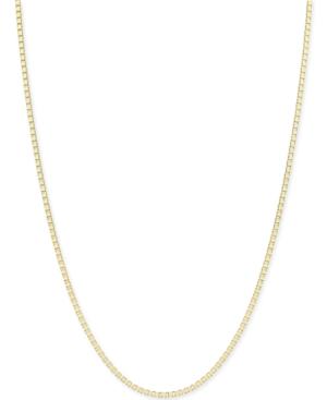 Box-link Chain Necklace (3/4mm) In 14k Gold