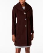 Anne Klein Walker Wool-cashmere Blend Coat With Shawl Collar