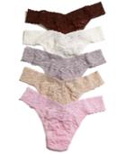 Hanky Panky Signature Lace Original Rise Thong 5-pack Set 4811f Women's Shoes