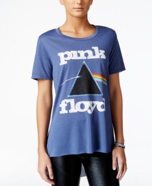 Hybrid Juniors' Pink Floyd High-low Graphic T-shirt