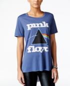 Hybrid Juniors' Pink Floyd High-low Graphic T-shirt