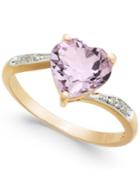 Pink Amethyst (1-3/4 Ct. T.w.) & Diamond Accent Ring In 14k Gold
