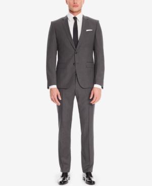 Boss Men's Slim-fit Super 100 Wool Suit