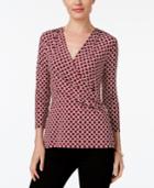 Charter Club Embellished Surplice Top, Created For Macy's