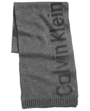 Calvin Klein Men's Plaited Logo Scarf