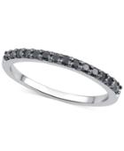 Black Or Brown Diamond Band (1/4 Ct. T.w.) In 14k White Gold, Rose Gold Or Gold