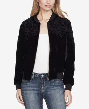 Jessica Simpson Juniors' Velvet Bomber Jacket