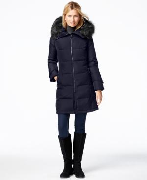 Calvin Klein Faux-fur-trim Puffer Down Jacket