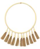 Vince Camuto Gold-tone Multi-tassel Statement Necklace