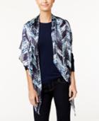 Vince Camuto Herringbone Textures Oblong Scarf