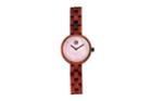 Earth Wood Wisteria Mother-of-pearl Wood Bracelet Watch Red 32mm