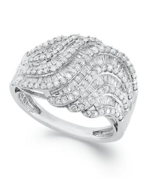 Wrapped In Love Diamond Twist Ring In Sterling Silver (1 Ct. T.w.)